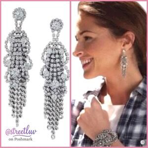 Stella & Dot Petra Fringe Chandelier Earrings